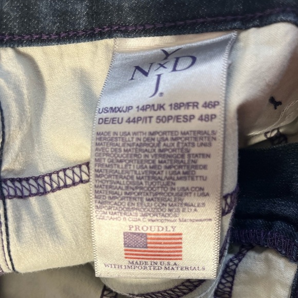 NYDJ Sheri Slim Rinse Skinny Jeans In Plus Size Petite - Picture 4 of 6